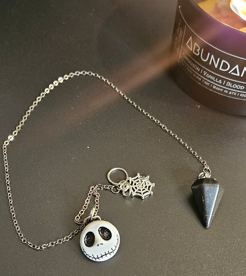 The Eye of the Pumpkin King - Handcrafted Divination Pendulum