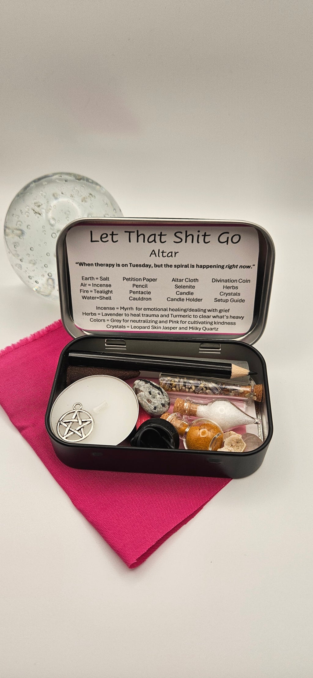 Let That Shit Go Pocket Altar